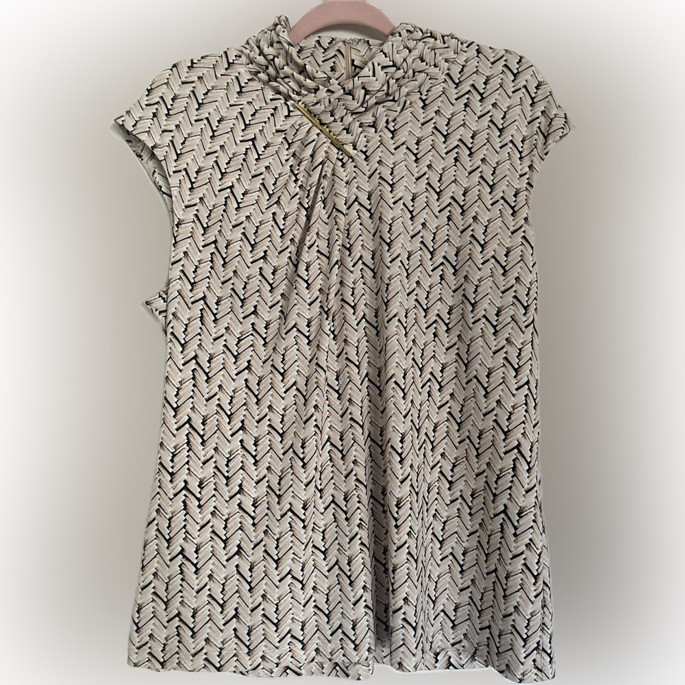 Calvin Klein top with gold accent